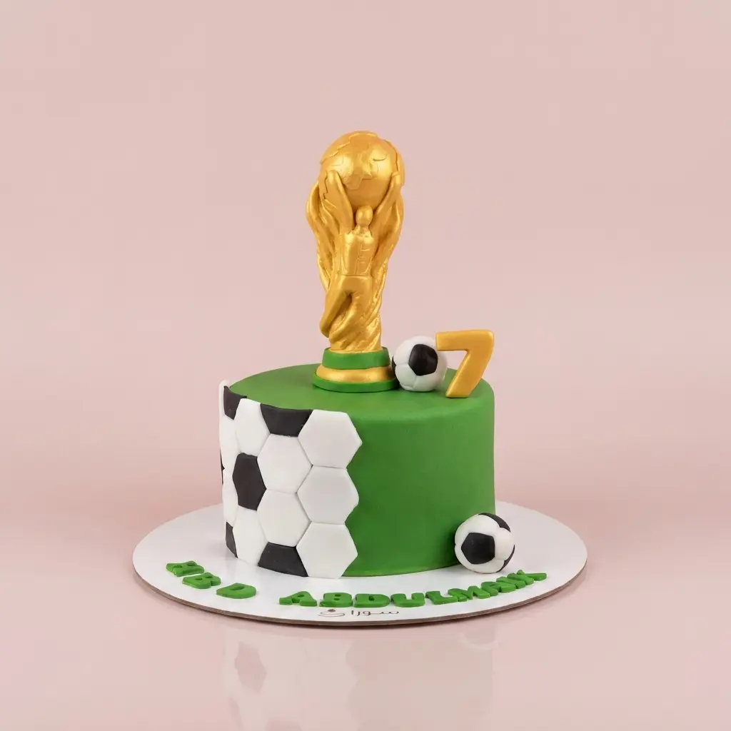 كيكة كاس العالم فيفا مع كرة قدم