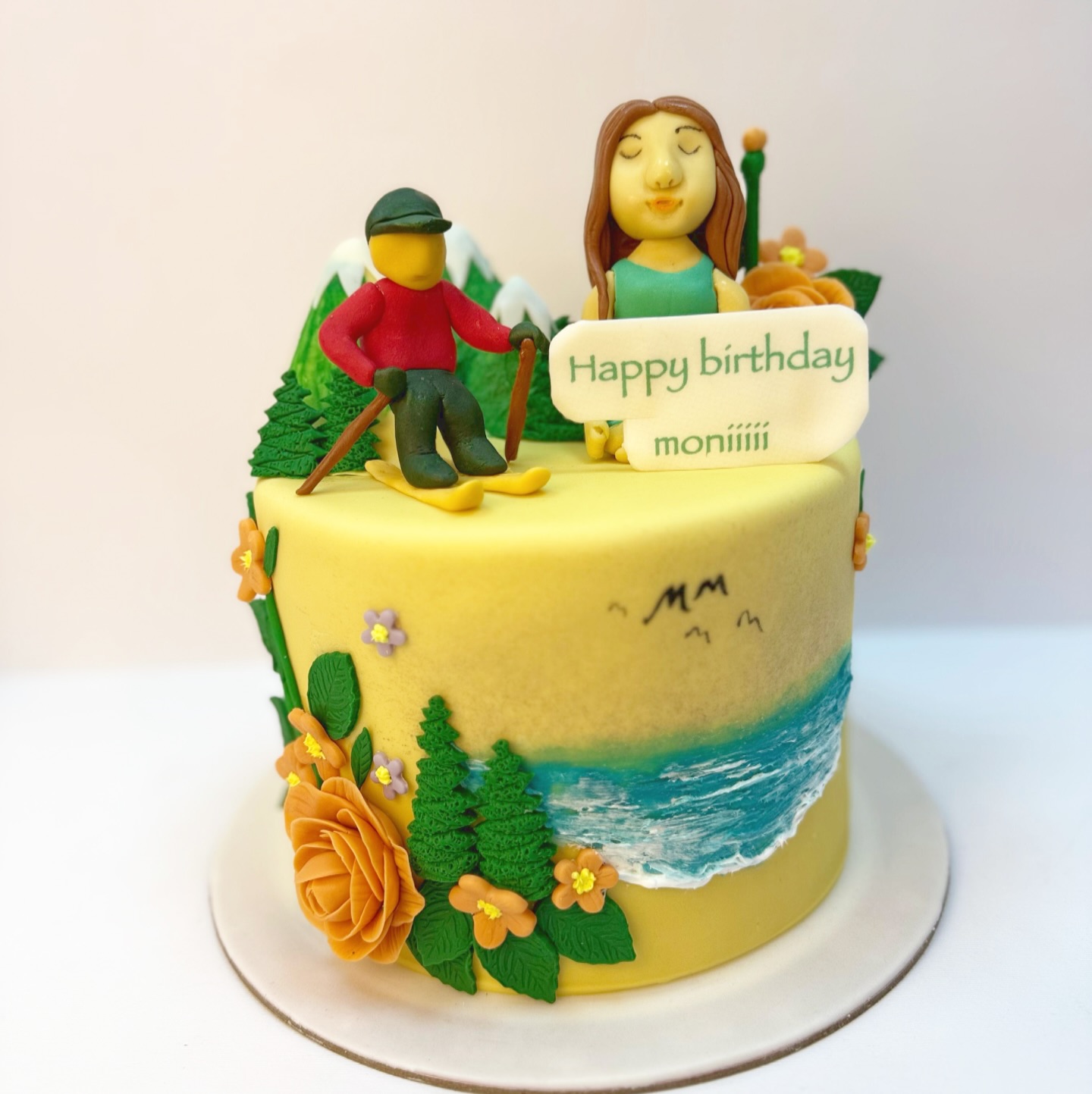 Adventure Couple Cake