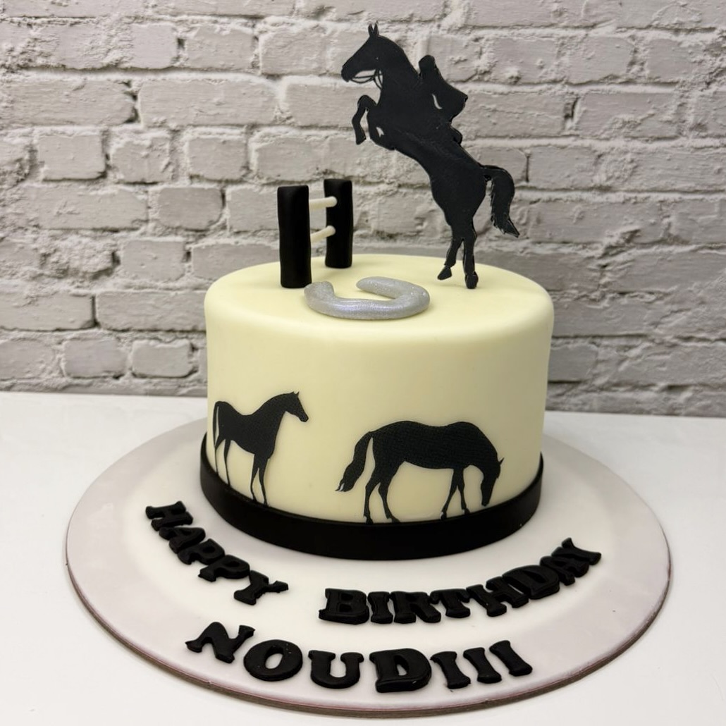 Horse Silhouette Cake