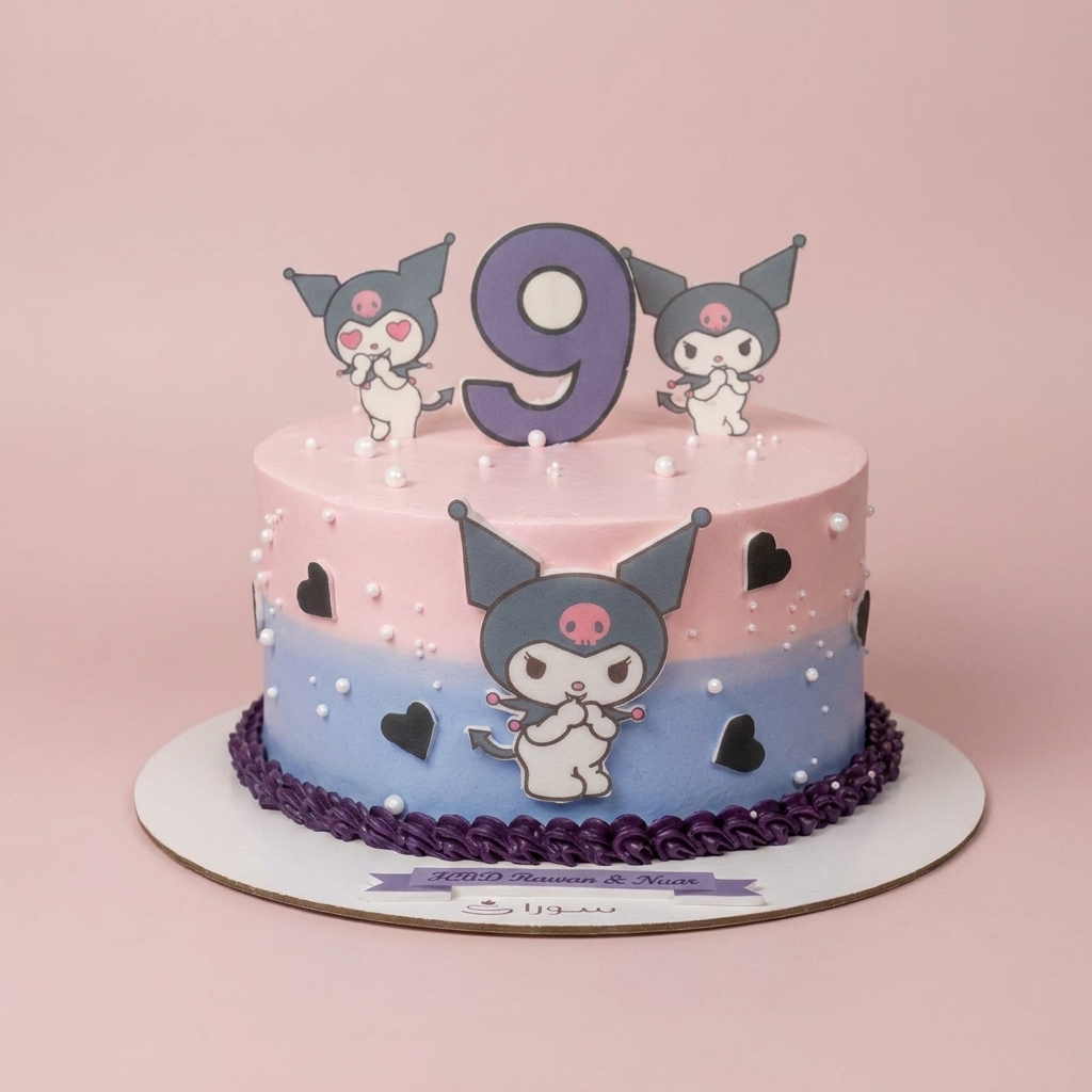 Kuromi Character Birthday Cake