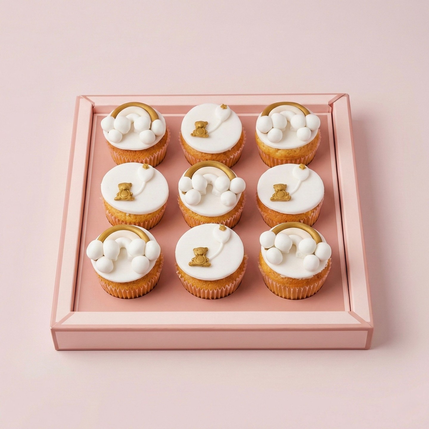 Teddy Bear Baby Cupcakes